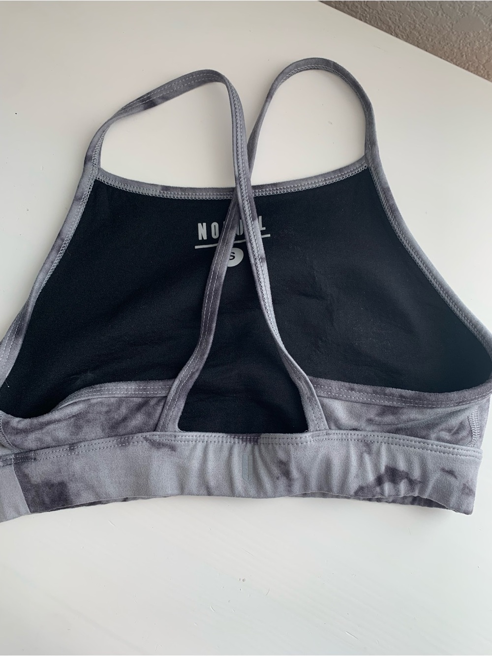 NOBULL Gray Tie-Dye High-Neck Sports Bra - Picture 5 of 7